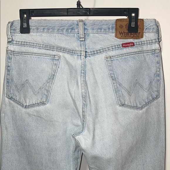 Wrangler Blue Straight Jeans Classic Style - Picture 6 of 10